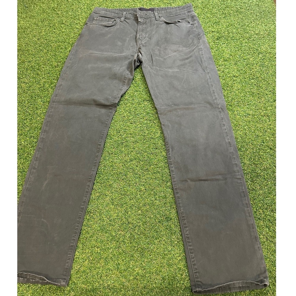 J Brand Cole Slim Straight Leg Pants Herb Green Olive Grey 140430M336 Mens